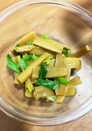 簡単すぎる！味付きメンマのネギ和え〜-レシピのメイン写真