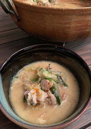 野菜沢山！豚骨鍋-レシピのメイン写真