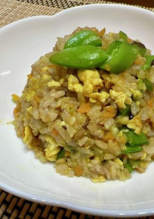 パリパリえんどうのカレー炒飯-レシピのメイン写真