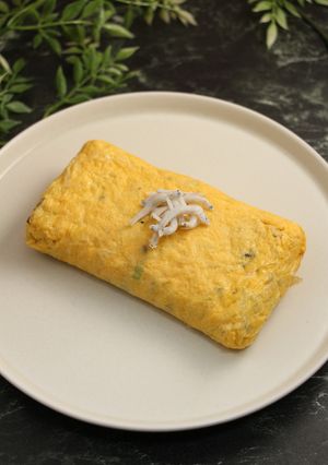 骨粗鬆症対策！しらすときくらげの卵焼き-レシピのメイン写真