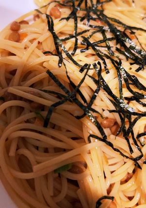 我が家の納豆パスタ-レシピのメイン写真