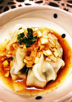 水餃子四川風ピリ辛タレ　おつまみにも！-レシピのメイン写真