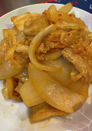 味噌豚キムチ炒め-レシピのメイン写真