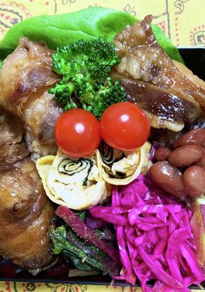 2/9ﾖｯﾁｬﾝ☆肉巻きおにぎり弁当-レシピのメイン写真