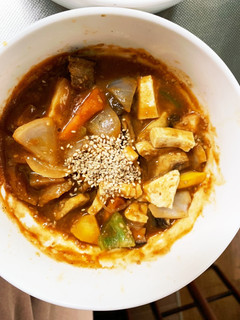 茄子椎茸簡単トマトウスター味豆腐八宝菜風-レシピのメイン写真