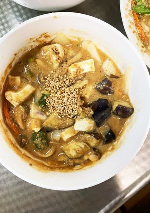 茄子椎茸きな粉甘ごま噌味八宝回鍋肉風-レシピのメイン写真