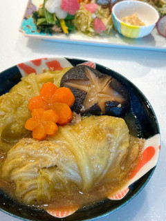 お出汁で食べる♪和風ロールキャベツ-レシピのメイン写真