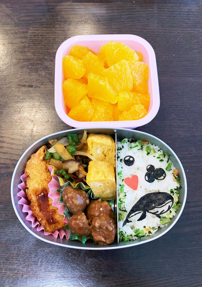 くじら弁当☆幼稚園保温庫用☆年少-レシピのメイン写真