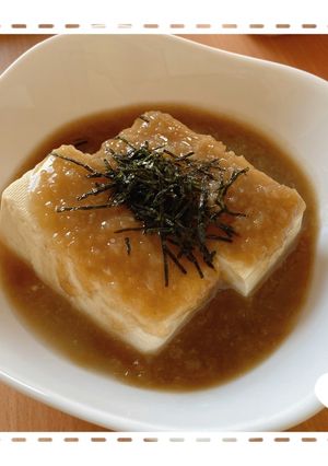 湯豆腐の晴茶入りみぞれあんかけ-レシピのメイン写真