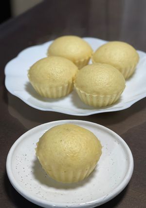 麹甘酒と米粉の蒸しパン♪(卵使用)-レシピのメイン写真