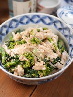 蒸し鶏と菜の花の特製ごまだれサラダ☆-レシピのメイン写真