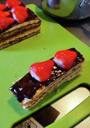 バレンタインに…贅沢ケーキ（オペラ）-レシピのメイン写真