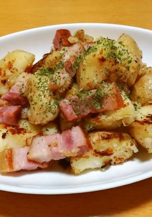 【簡単】新じゃがとベーコンのホットサラダ-レシピのメイン写真