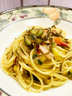 ツナと塩こんぶで簡単★かるしお和風パスタ-レシピのメイン写真