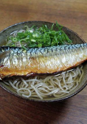 塩サバ蕎麦-レシピのメイン写真
