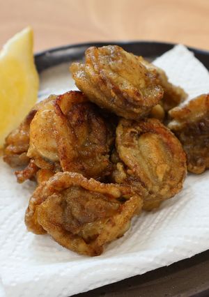 昆布でうま味アップ！ベビーホタテの唐揚げ-レシピのメイン写真