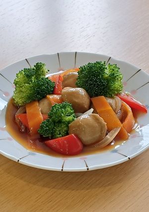 常食 いわし小粒だんごの甘酢あん-レシピのメイン写真
