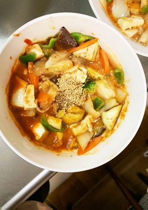 肉無豆腐簡単中華風ナポリタン味野菜炒め-レシピのメイン写真