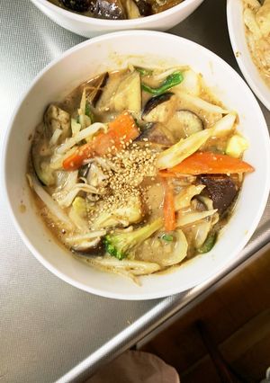 肉無チクワ簡単和風ガパオライス味野菜炒め-レシピのメイン写真