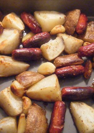 にんにくとじゃがいもの簡単オーブン焼き♪-レシピのメイン写真