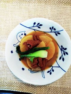 もつ煮込み汁で大根の煮物-レシピのメイン写真
