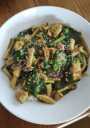 たっぷりきのことニラの中華風カレー-レシピのメイン写真