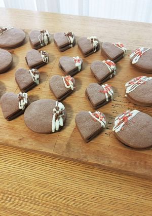#バレンタイン 生チョコサンドクッキー-レシピのメイン写真