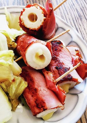 簡単！ちくわチーズのベーコン巻き巻き♪-レシピのメイン写真