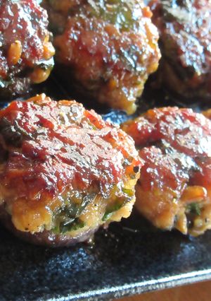 【 椎茸の肉詰め 〗-レシピのメイン写真