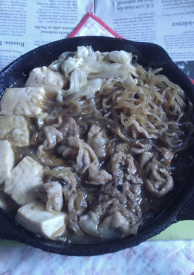 イシスキで豚切り落としのすき焼き風V2-レシピのメイン写真