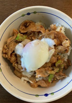 豚の生姜焼き丼　メニュー①-レシピのメイン写真