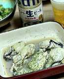 レンジで牡蠣のワイン蒸しパセリ添え
