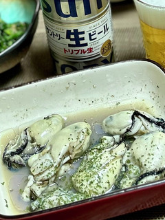 レンジで牡蠣のワイン蒸しパセリ添え-レシピのメイン写真