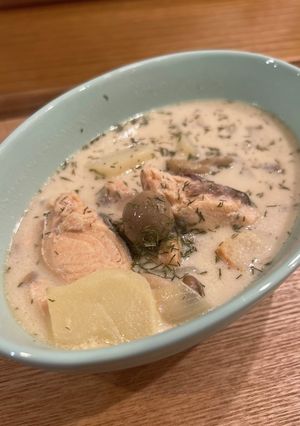 北欧風ほっこりサーモンスープ-レシピのメイン写真