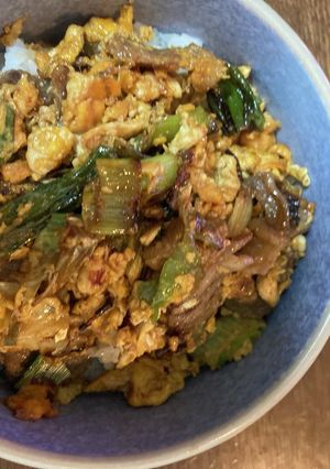 玉子多めのガッツリ中華風焼肉丼 ②-レシピのメイン写真