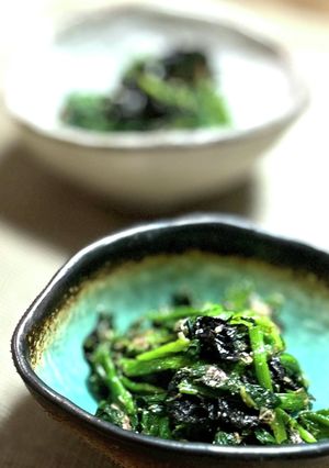 【時短】電子レンジでほうれん草の磯香和え-レシピのメイン写真