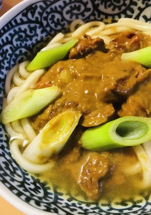 のこったカレーで●あとのせカレーうどん-レシピのメイン写真