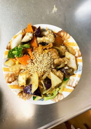 ガーリックケチャ味豚こま回鍋肉青椒肉絲風-レシピのメイン写真