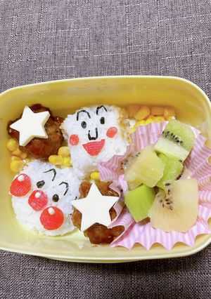 簡単 アンパンマン食パンまんキャラ弁-レシピのメイン写真