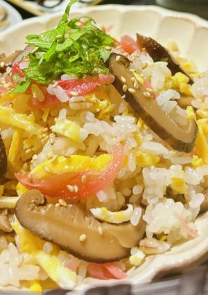 甘酢茗荷で酢飯-レシピのメイン写真