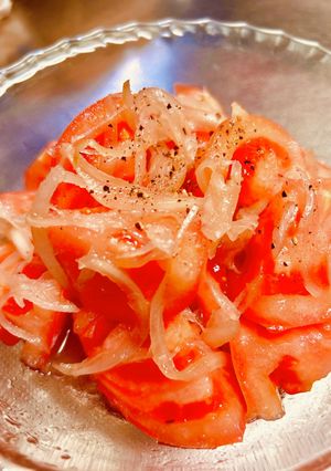トマトの酢玉ねぎ和え。-レシピのメイン写真