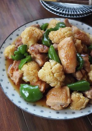 油不要！鶏肉とカリフラワーの照り焼き-レシピのメイン写真