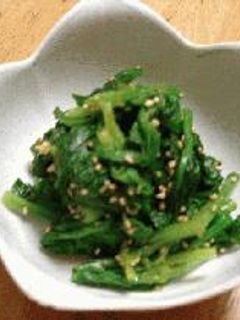 レンジでほうれん草のごまあえ-レシピのメイン写真