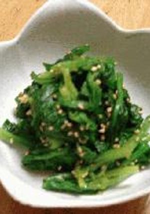 レンジでほうれん草のごまあえ-レシピのメイン写真