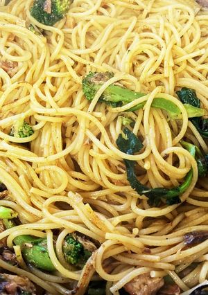 サバ缶を使った超簡単なカレー味のパスタ-レシピのメイン写真