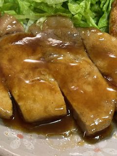 簡単♪甘酢のポークステーキ-レシピのメイン写真