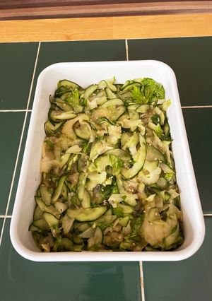 だし系　野菜2種　混ぜサラダ-レシピのメイン写真