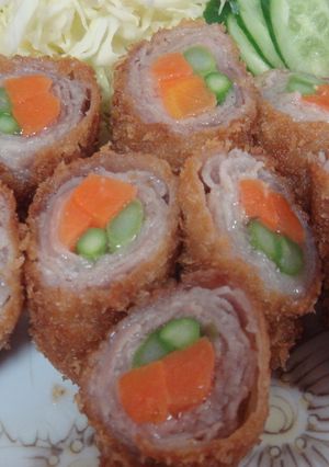 豚肉の野菜巻き巻きフライ★-レシピのメイン写真