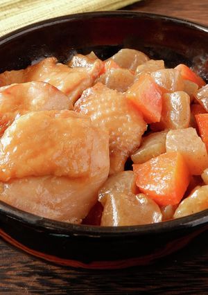 ちぎりこんにゃくと鶏肉の照り煮-レシピのメイン写真