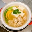 白子を楽しむ♪白子と豆腐とネギの鍋